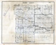 Grundy County Map, Iowa State Atlas 1930c